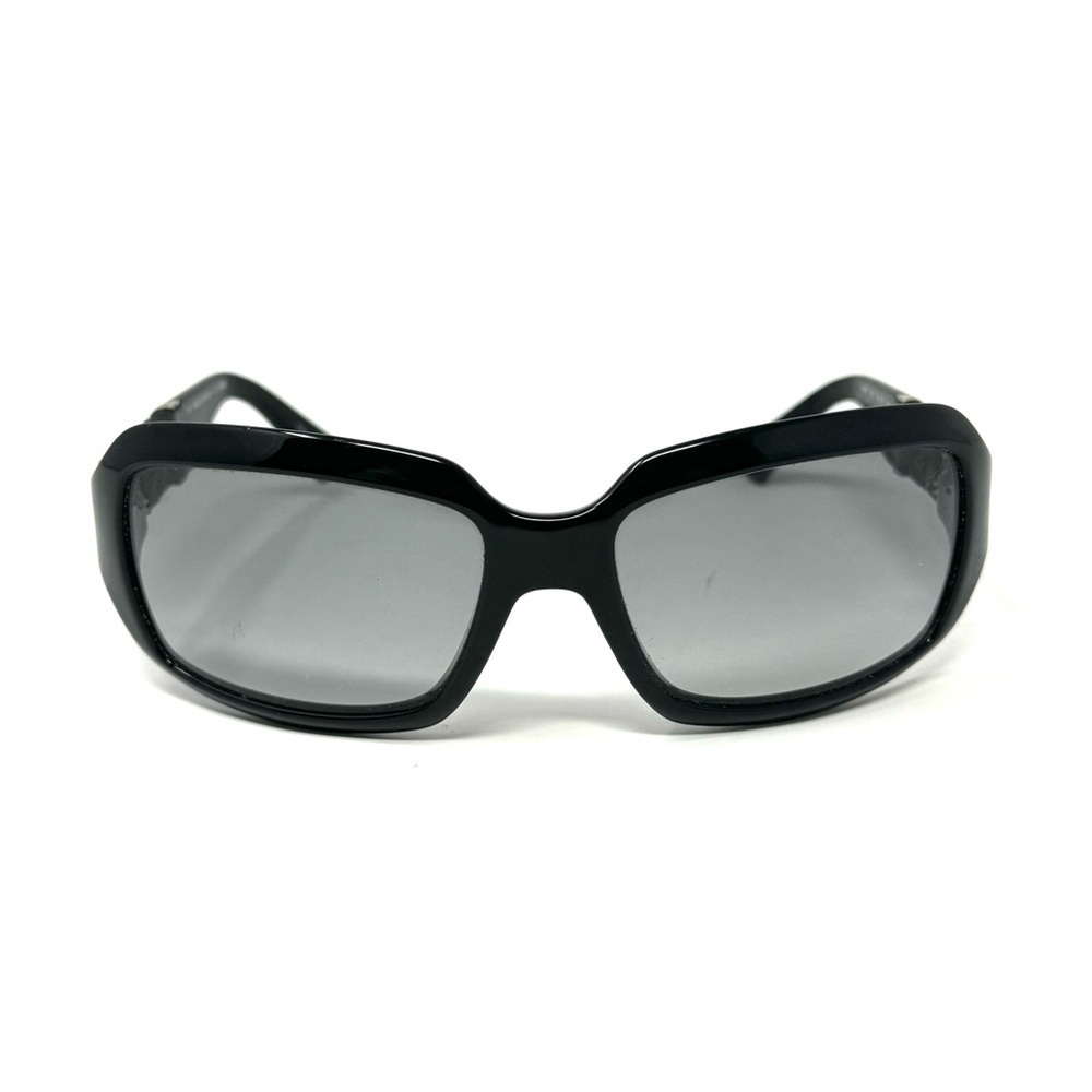 Fendi FS447 Black Sunglasses – 59mm Oversized with Braided Leather Temples - Picture 8 of 8